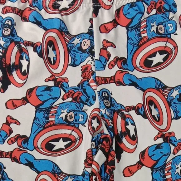 Marvel Comics Captain America Leggings SZ S - Picture 2 of 5
